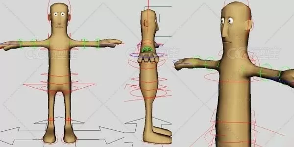 可爱苞苞头女孩 3D模型-1