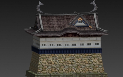 城堡 建筑 3D模型