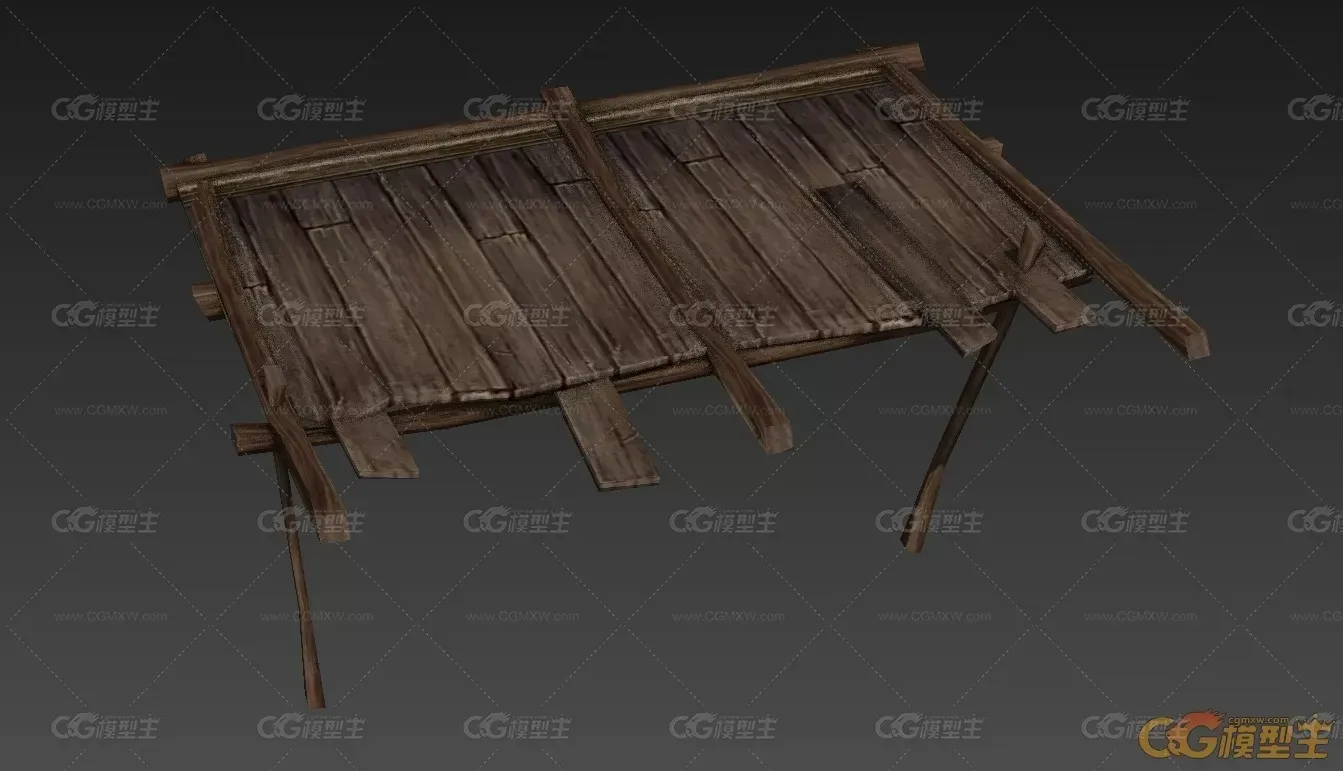 雨棚 3D模型-1