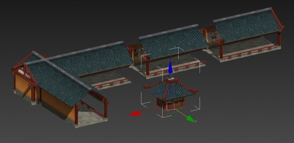 走廊 过道 3D模型