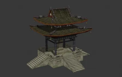 阁楼 建筑 亭子 碑亭 3D模型
