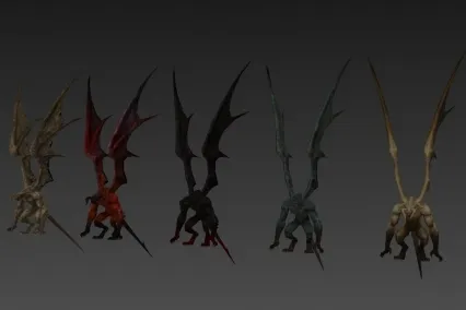 翼怪 3D模型