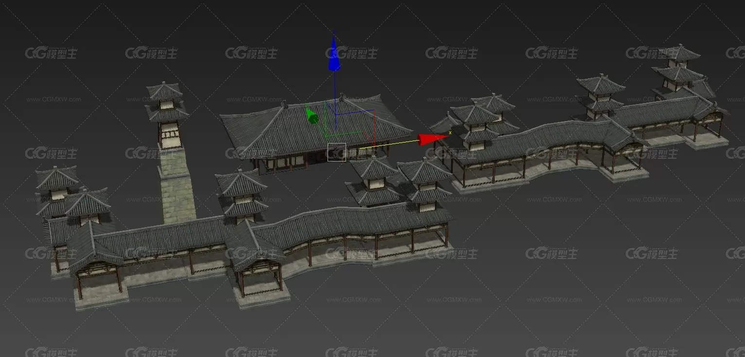 建筑群 宫殿 3D模型-1