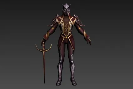 秘法守卫男 CG模型