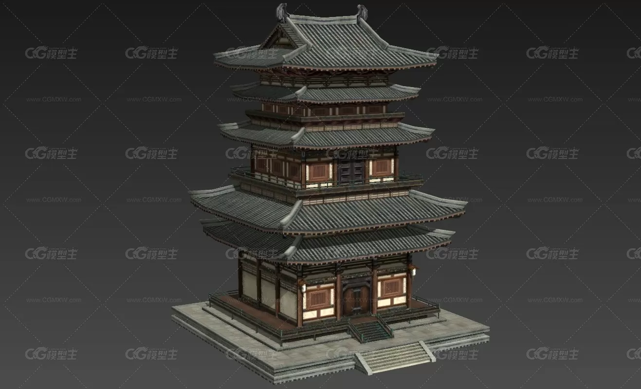 宫殿 建筑 3D模型-1