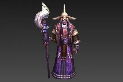头盔紫法老 3d模型