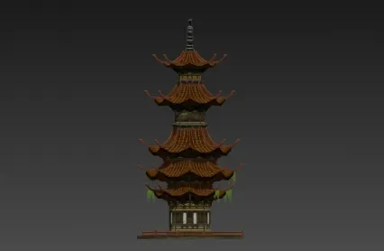 塔 楼 3D模型