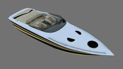 游艇 船 3D模型