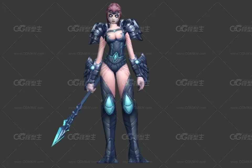 生化女战士 3d模型-1