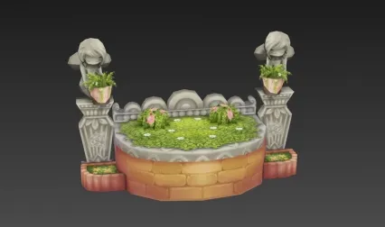 花坛 3D模型