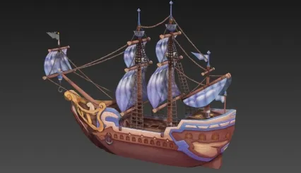 帆船 3D模型