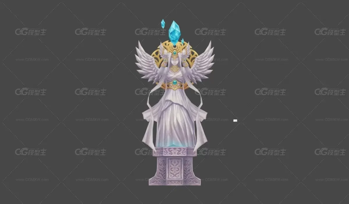 女神 雕像 3D模型-1