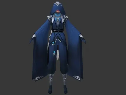 3D游戏女角色模型