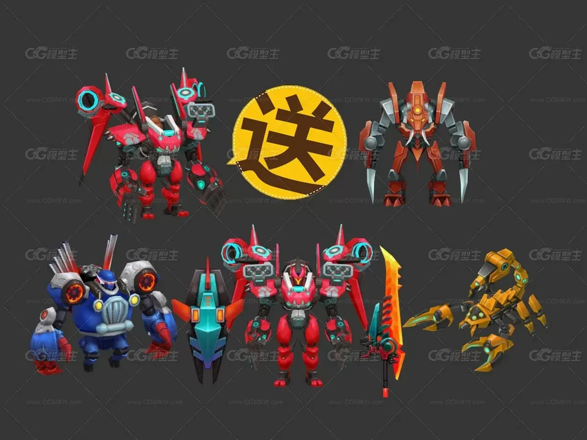 精品游戏机甲3D模型合辑-1