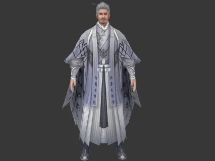 3D游戏男角色模型