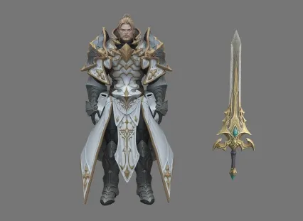 骑士 3d模型