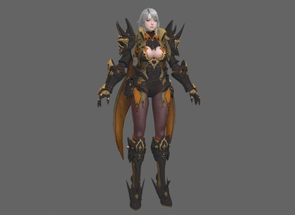 女战士 3d模型