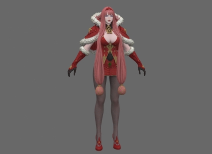 女巫师 3d模型