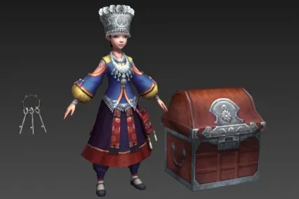 大理仓库保管员 cg模型