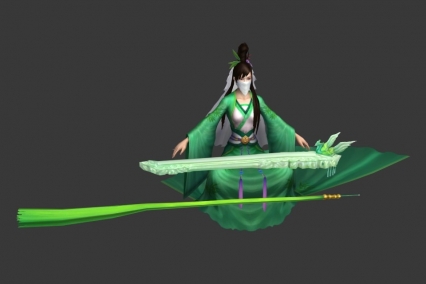 琴师 3D模型