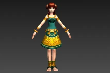 花姑少女 3D模型免费下载