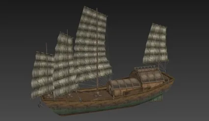 战船 船 3D模型
