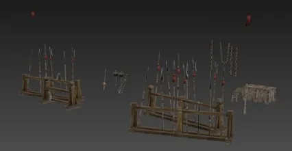 兵器库 3D模型