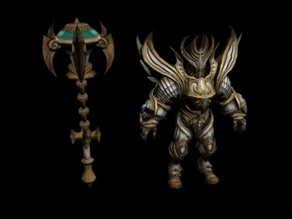 黄金装战士 3D模型