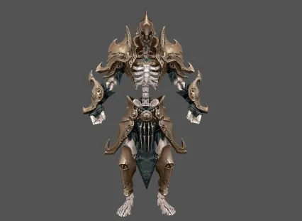 骷髅兵 3d模型