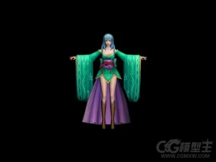 游戏美女3D模型