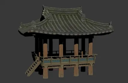 PBR流程 次时代 民居 房屋 建筑 3D模型