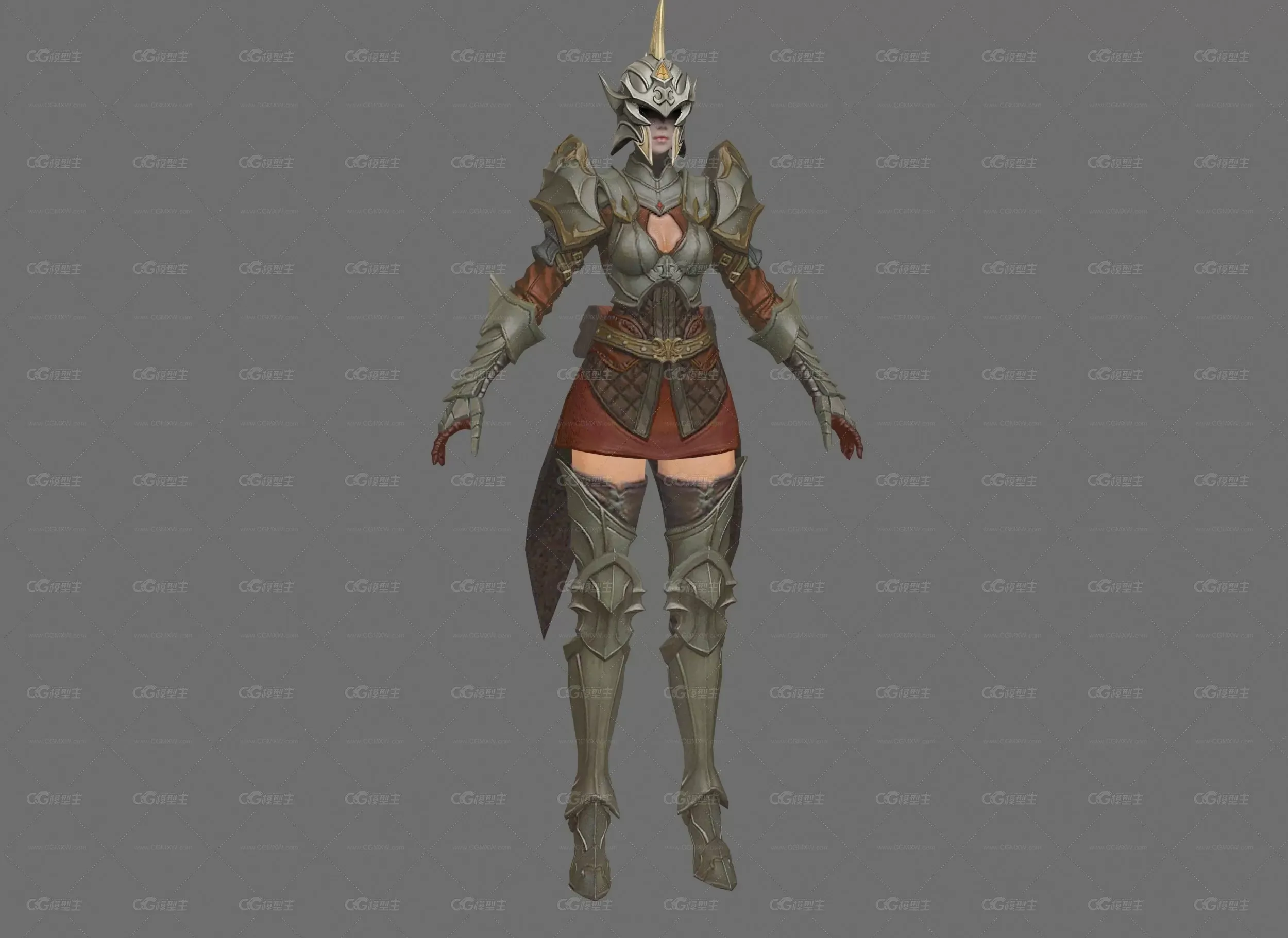 女护卫  3d模型-1