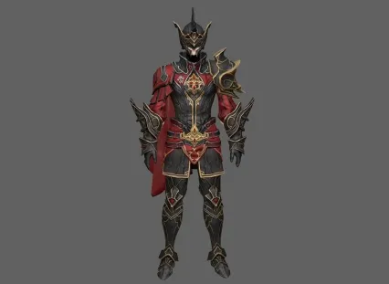 男侍卫 3d模型