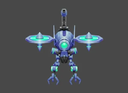 Q版机器人 3D模型