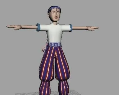 少数民族男孩 CG模型
