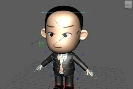 西服卡通角色 3D模型免费下载