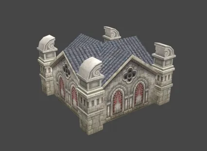 欧式 建筑 房屋 3D模型