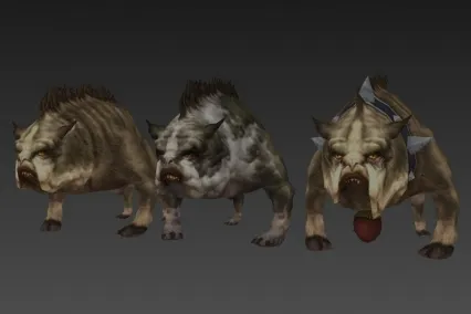 斗牛犬 CG模型免费下载