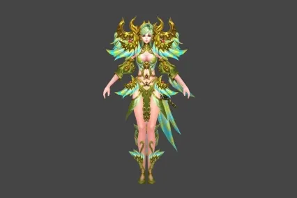 武侠 仙侠 高级女套装 3D模型