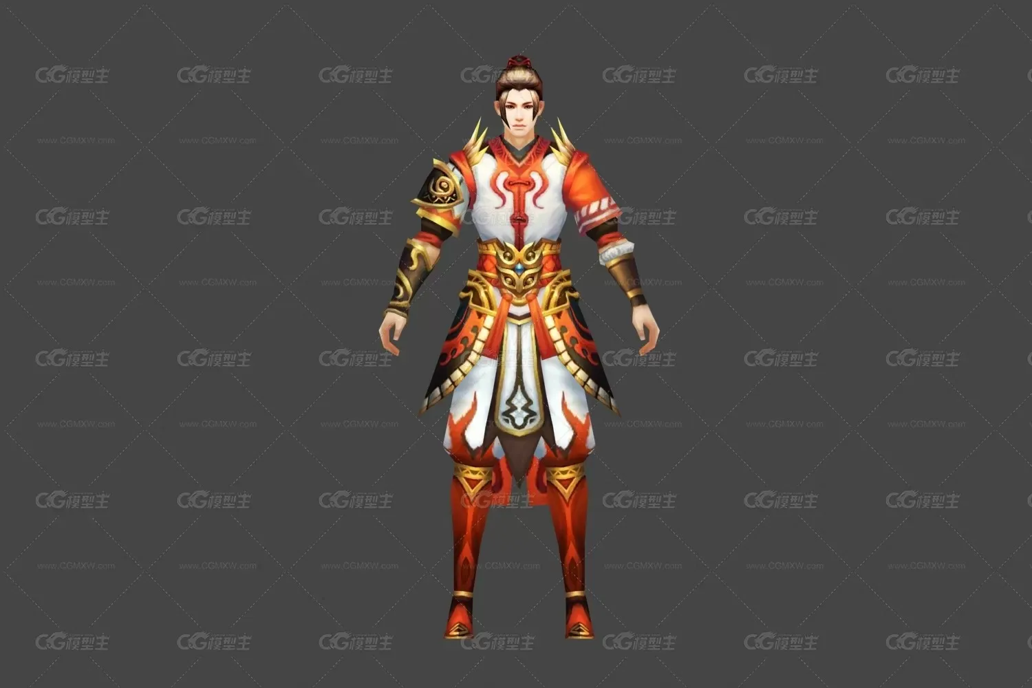 仙侠 武侠 男套装 3D模型-1