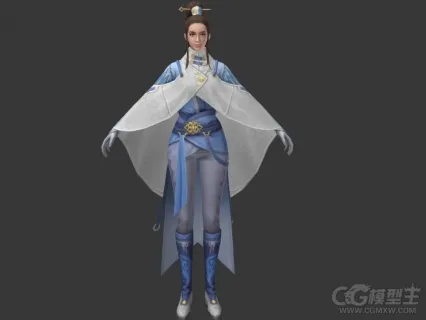 古代美女3D模型