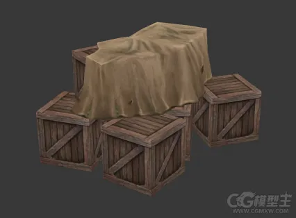 木箱 箱子3D模型