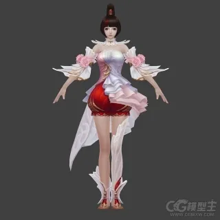 美女游戏角色模型