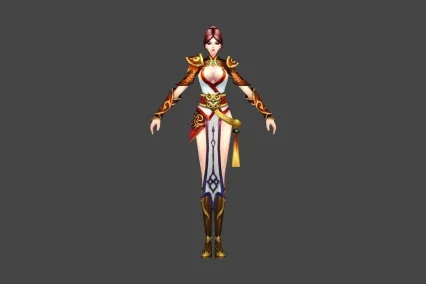 武侠 仙侠 女套装 3D模型