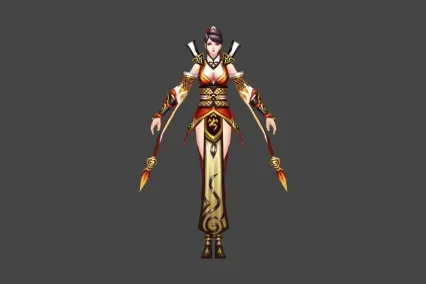 武侠 仙侠 女套装 3D模型