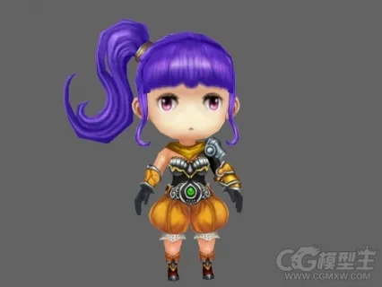 Q版游戏角色模型