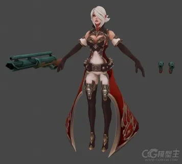 科幻女角色模型