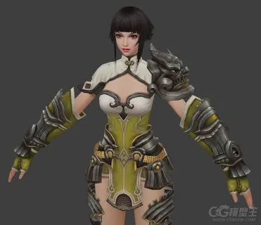 游戏美女角色模型