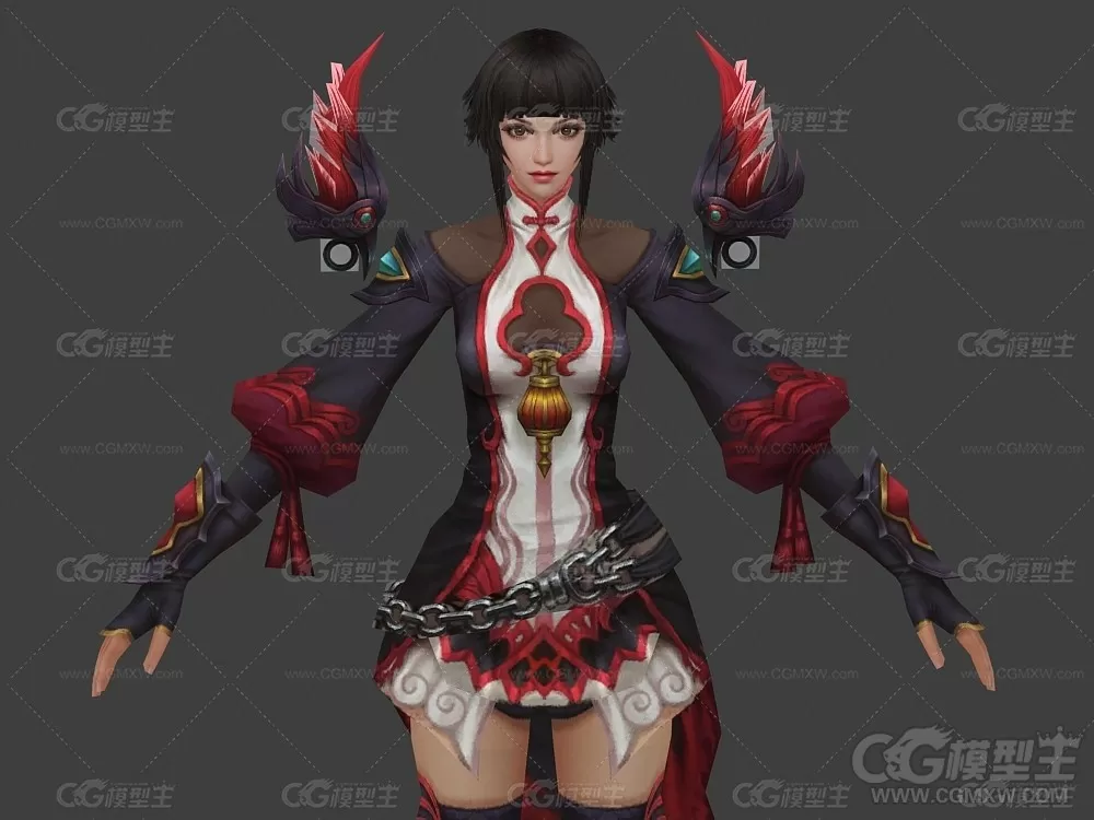 神魔游戏女人模型-1