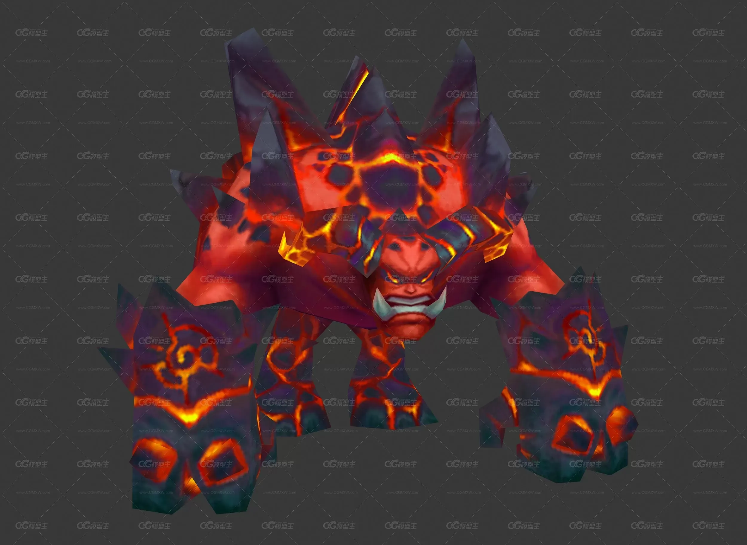 熔岩魔 3d模型-1